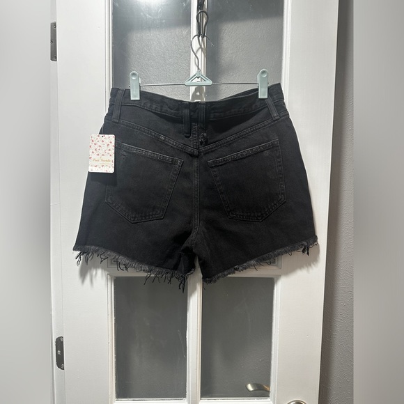 NWT Free People Washed Black Distressed Shorts. - Picture 14 of 16